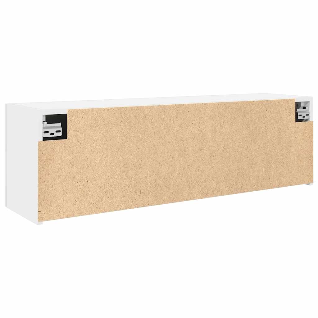 Mobile da Bagno a Parete Bianco 100x25x30 cm in Truciolato | homemem39