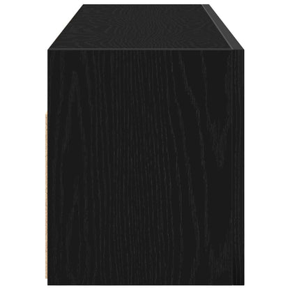 Mobile da Bagno a Parete Nero 100x25x30 cm in Truciolato | homemem39