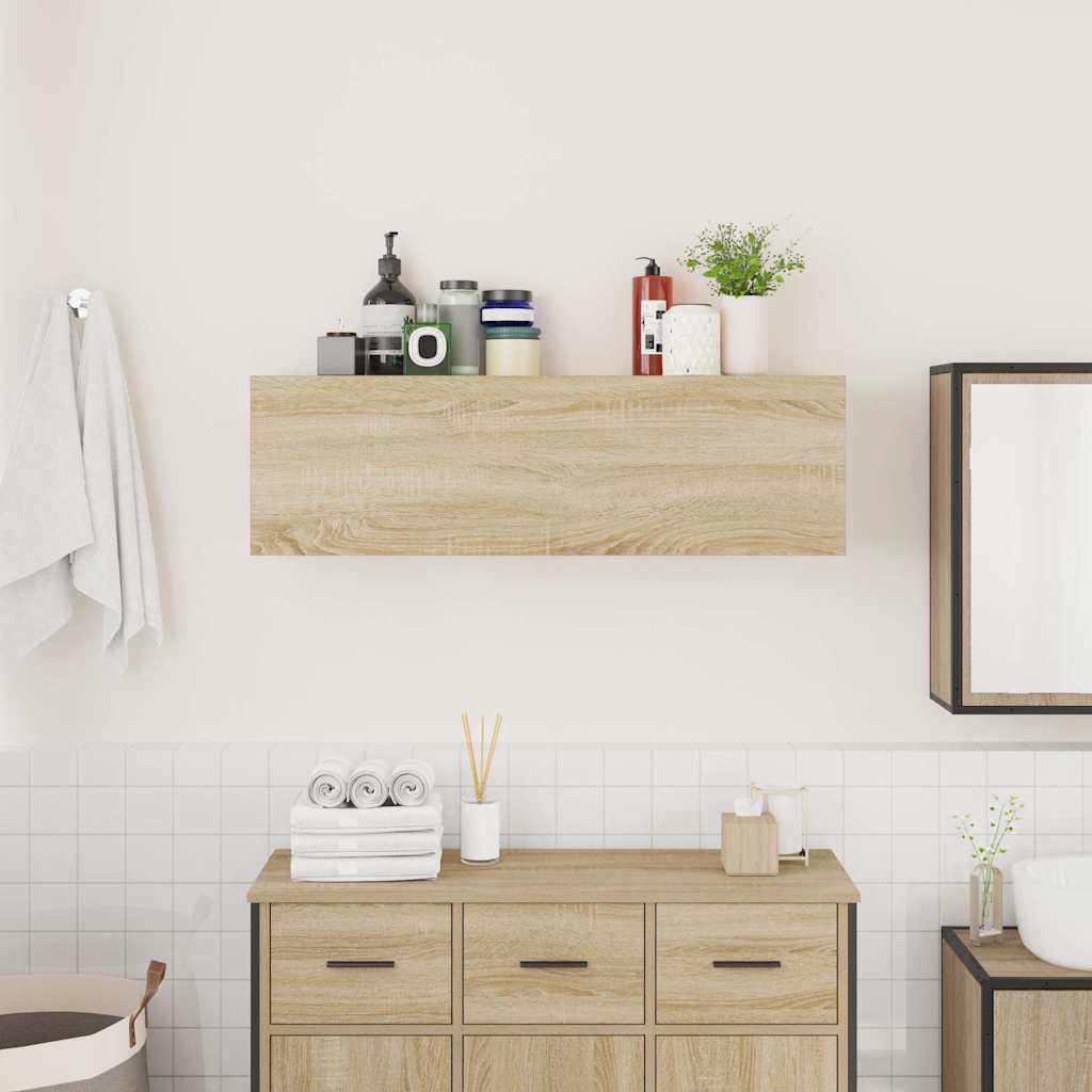 Mobile da Bagno Rovere Sonoma 100x25x30 cm in Truciolato | homemem39