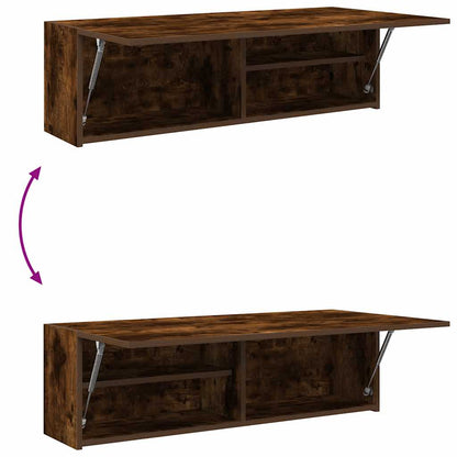 Armadietto Bagno Rovere Fumo 100x25x30 cm in Truciolato | homemem39