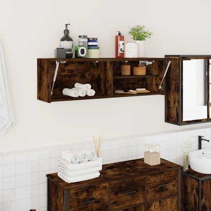 Armadietto Bagno Rovere Fumo 100x25x30 cm in Truciolato | homemem39
