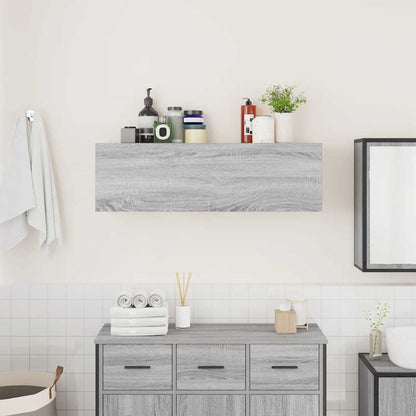 Mobile da Bagno Grigio Sonoma 100x25x30 cm in Truciolato