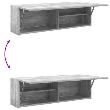 Mobile da Bagno Grigio Sonoma 100x25x30 cm in Truciolato