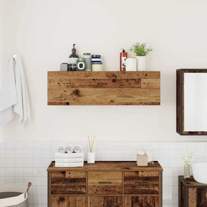Mobile da Bagno Legno Antico 100x25x30 cm in Truciolato