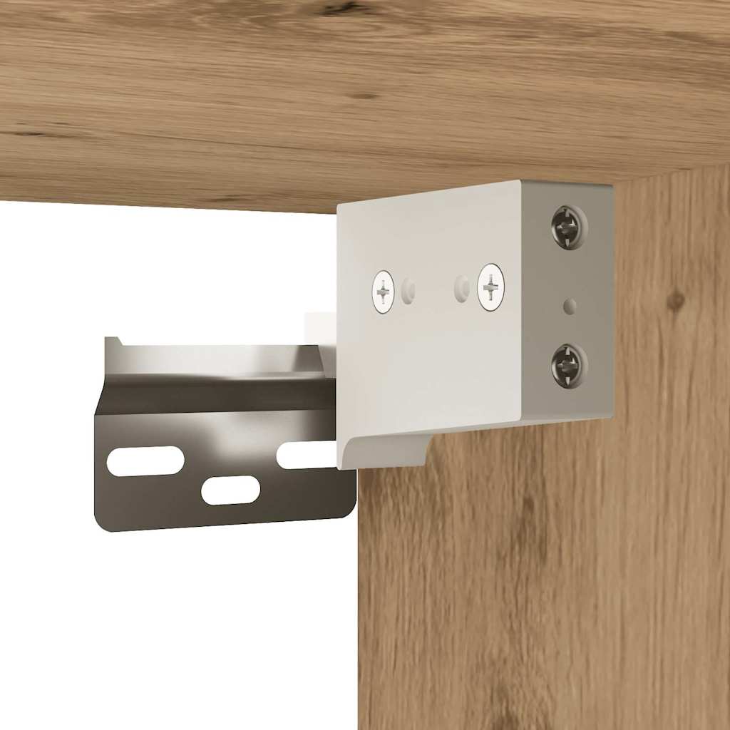 Mobiletto da Bagno Rovere Artigianale 100x25x30 cm Truciolato | homemem39