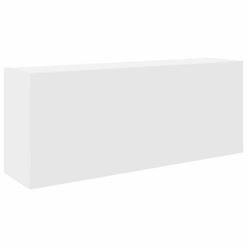 Mobile da Bagno a Parete Bianco 100x25x40 cm in Truciolato | homemem39