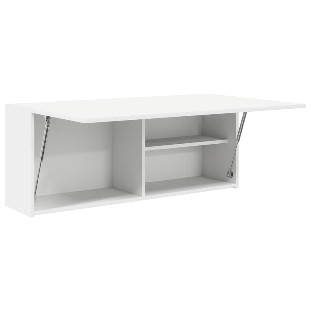 Mobile da Bagno a Parete Bianco 100x25x40 cm in Truciolato | homemem39