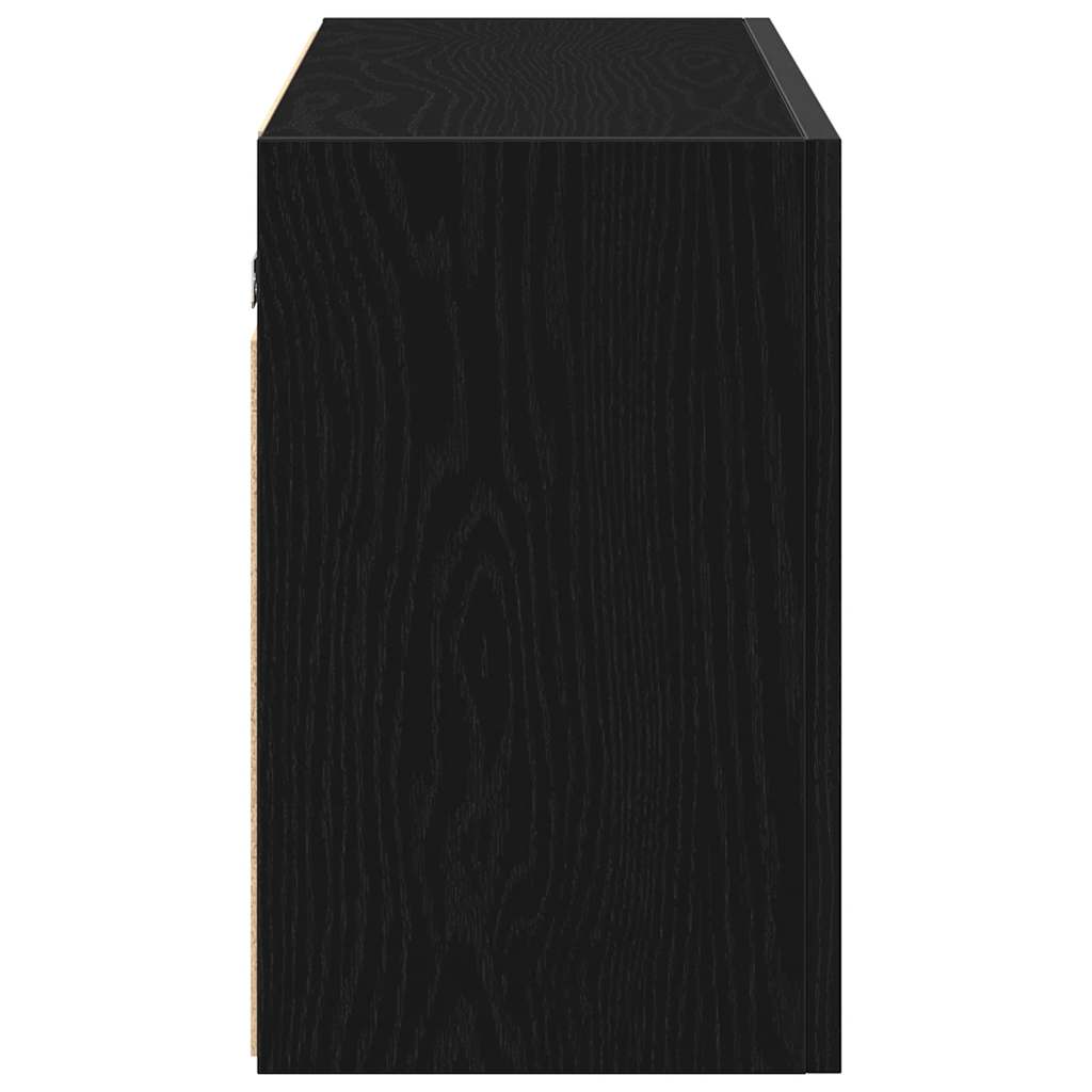 Mobile da Bagno a Parete Nero 100x25x40 cm in Truciolato | homemem39