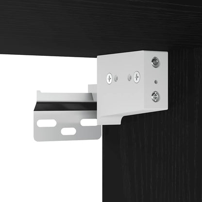 Mobile da Bagno a Parete Nero 100x25x40 cm in Truciolato | homemem39