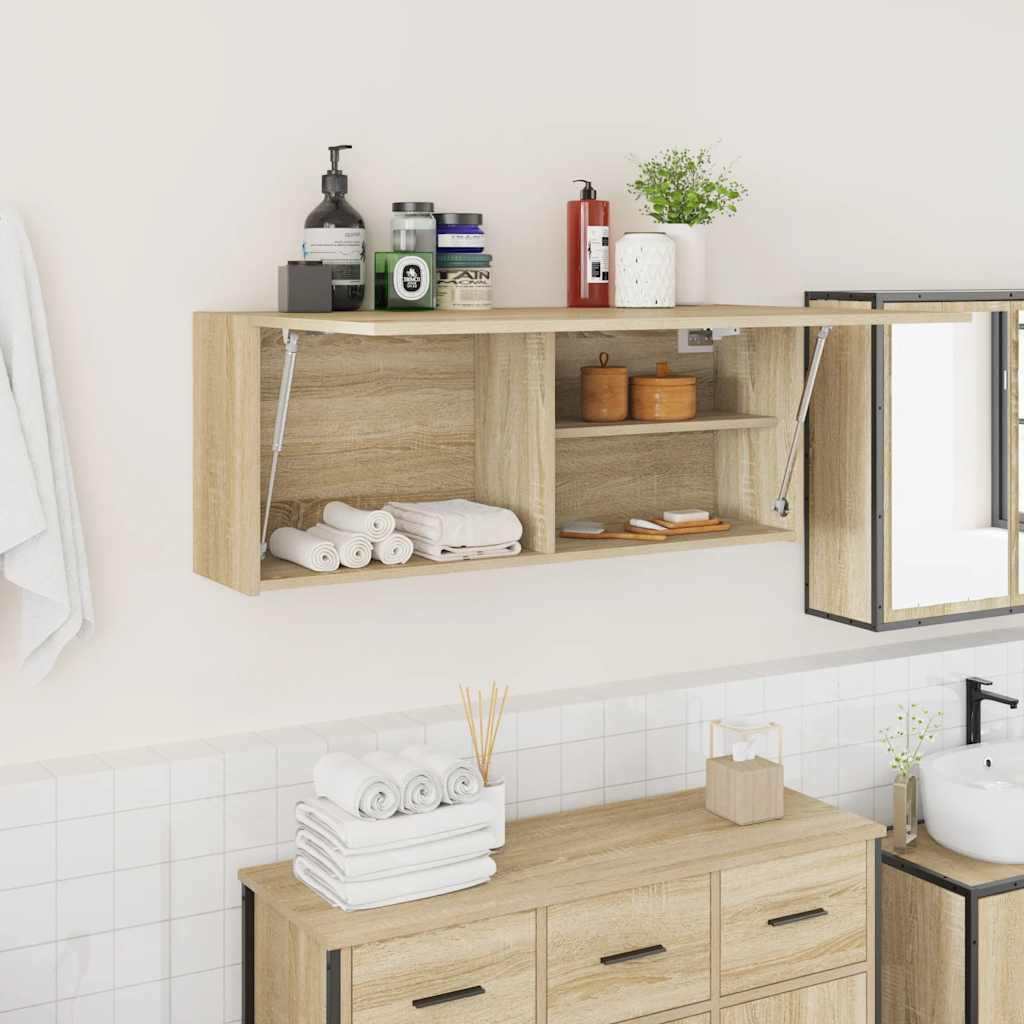 Mobile da Bagno Rovere Sonoma 100x25x40 cm in Truciolato | homemem39