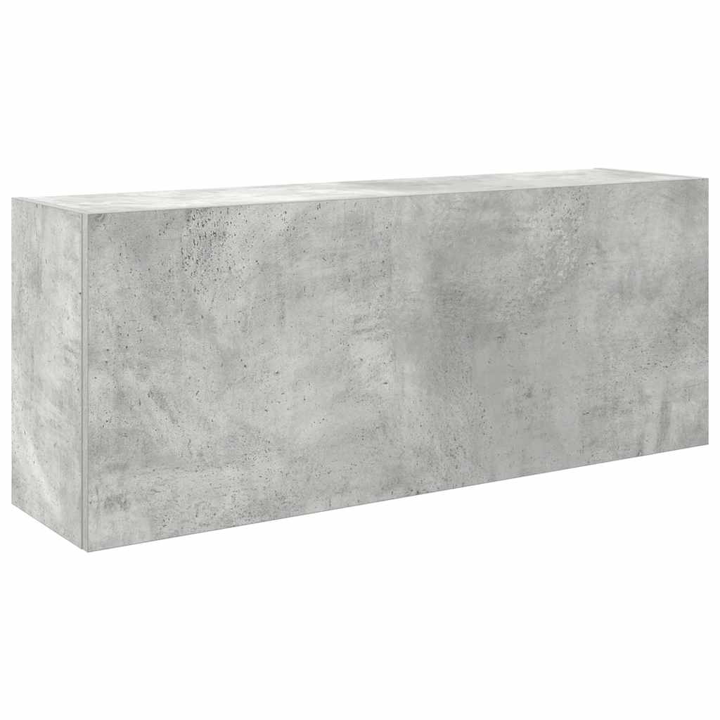 Armadietto da Bagno Grigio Cemento 100x25x40 cm in Truciolato | homemem39