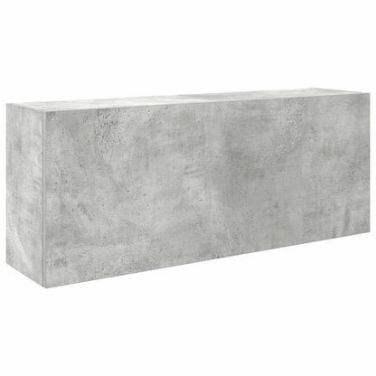 Armadietto da Bagno Grigio Cemento 100x25x40 cm in Truciolato | homemem39
