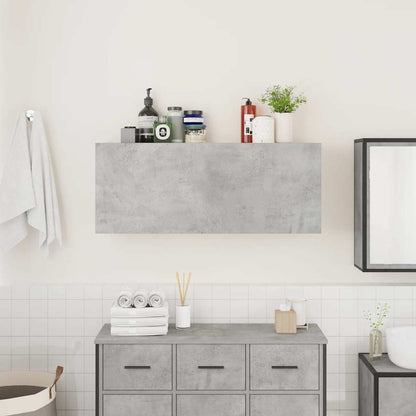 Armadietto da Bagno Grigio Cemento 100x25x40 cm in Truciolato | homemem39
