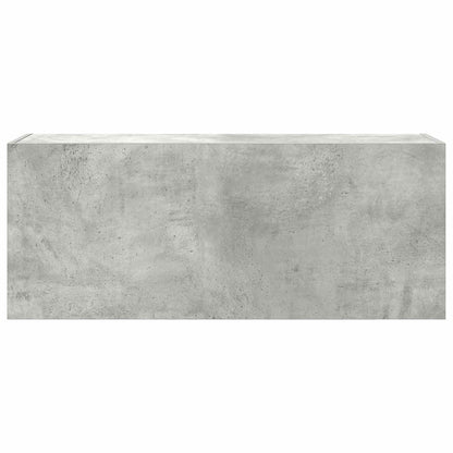 Armadietto da Bagno Grigio Cemento 100x25x40 cm in Truciolato | homemem39