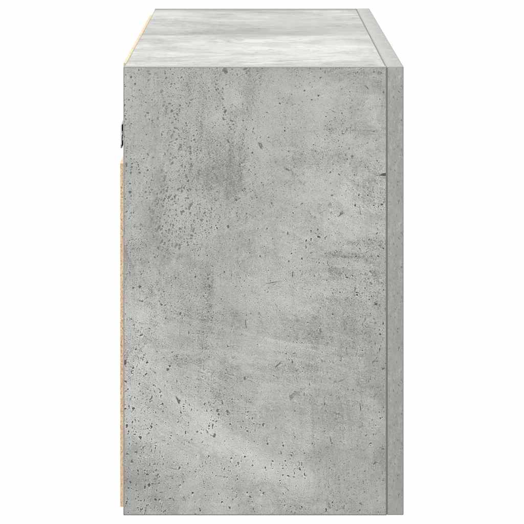 Armadietto da Bagno Grigio Cemento 100x25x40 cm in Truciolato | homemem39
