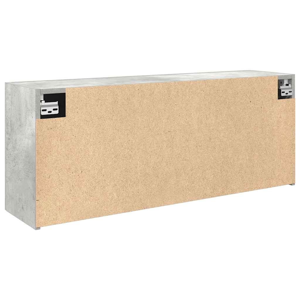 Armadietto da Bagno Grigio Cemento 100x25x40 cm in Truciolato | homemem39