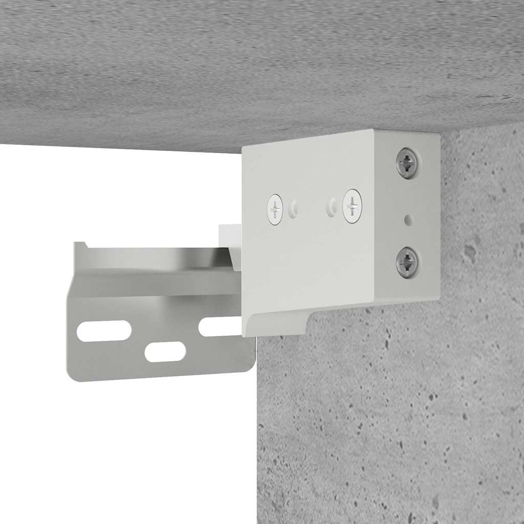 Armadietto da Bagno Grigio Cemento 100x25x40 cm in Truciolato | homemem39