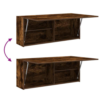 Armadietto Bagno Rovere Fumo 100x25x40 cm in Truciolato | homemem39