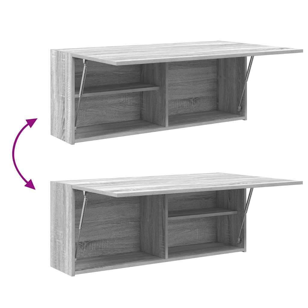 Mobile da Bagno Grigio Sonoma 100x25x40 cm in Truciolato | homemem39