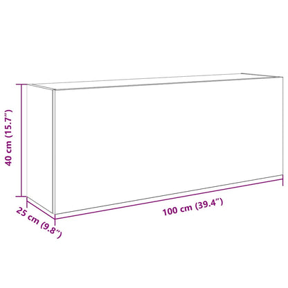 Mobile da Bagno Grigio Sonoma 100x25x40 cm in Truciolato | homemem39