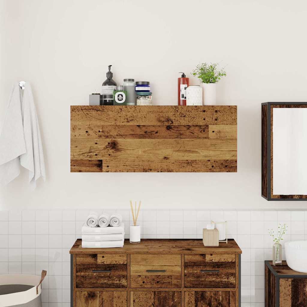 Mobile da Bagno Legno Antico 100x25x40 cm in Truciolato | homemem39