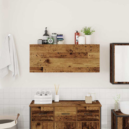 Mobile da Bagno Legno Antico 100x25x40 cm in Truciolato | homemem39