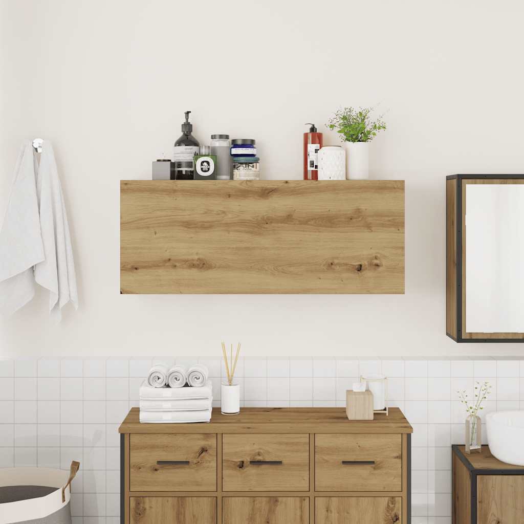 Mobiletto da Bagno Rovere Artigianale 8100x25x40 cm Truciolato | homemem39