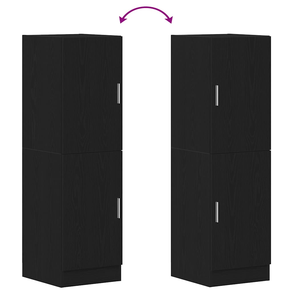 Mobile da Cucina Nero 38x41,5x131,5 cm Legno Multistrato | homemem39