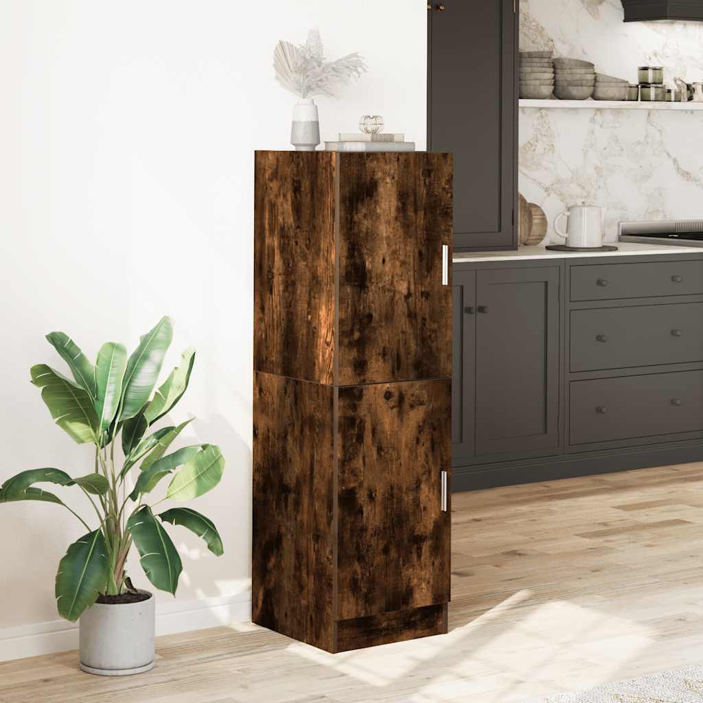 Armadietto Cucina Rovere Fumo 38x41,5x131,5 cm in Legno - homemem39