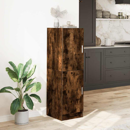 Armadietto Cucina Rovere Fumo 38x41,5x131,5 cm in Legno - homemem39