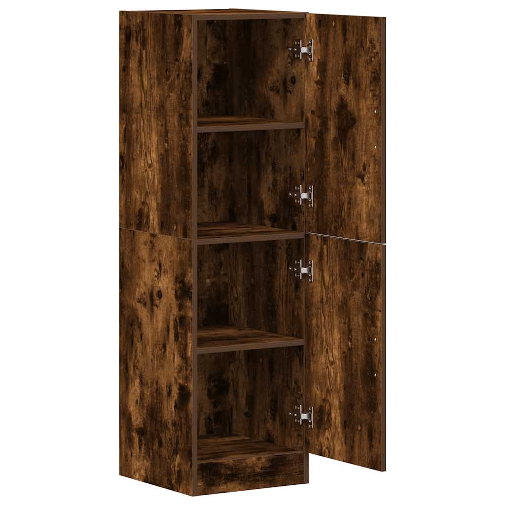 Armadietto Cucina Rovere Fumo 38x41,5x131,5 cm in Legno - homemem39