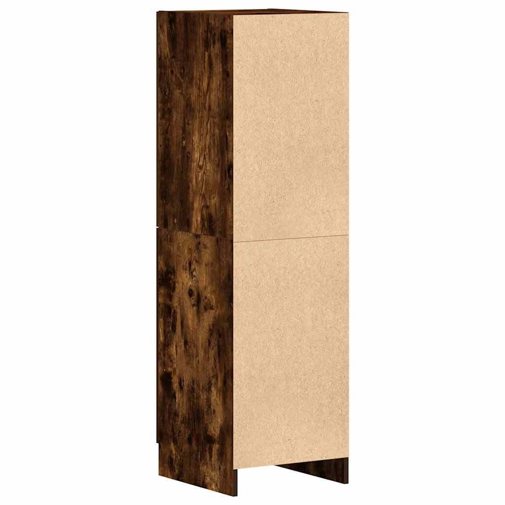 Armadietto Cucina Rovere Fumo 38x41,5x131,5 cm in Legno - homemem39