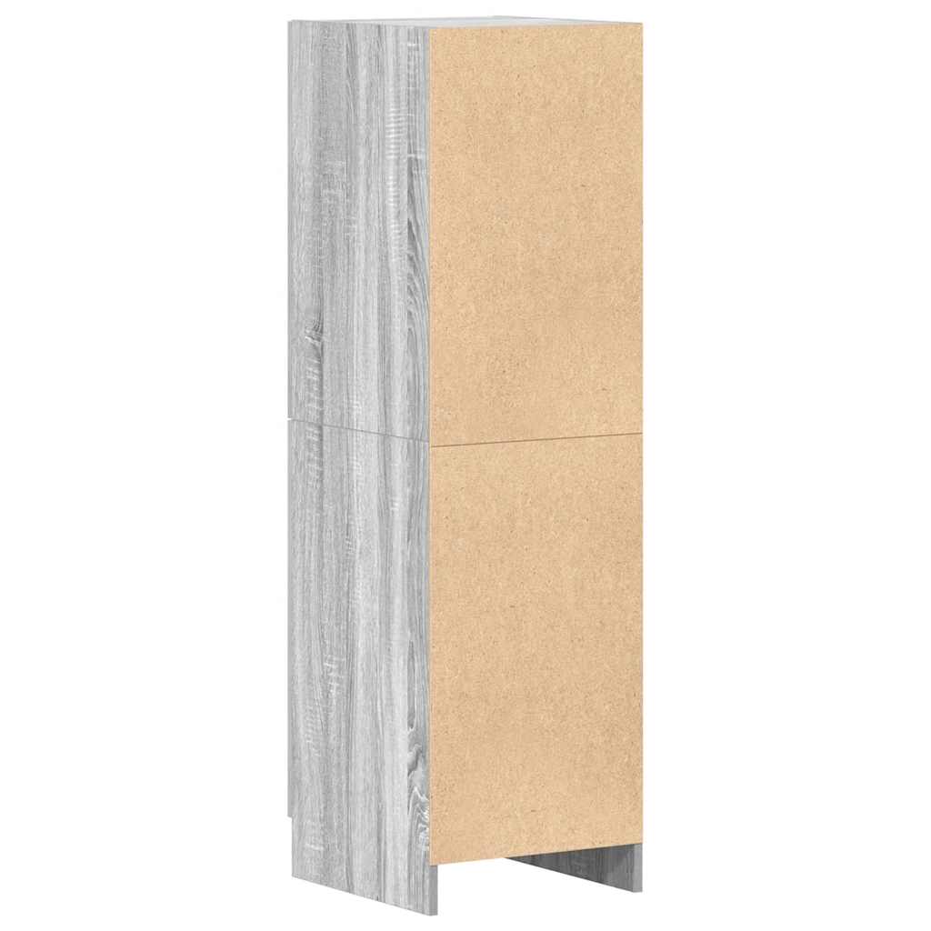 Armadietto Cucina Grigio Sonoma 38x41,5x131,5 cm in Legno - homemem39