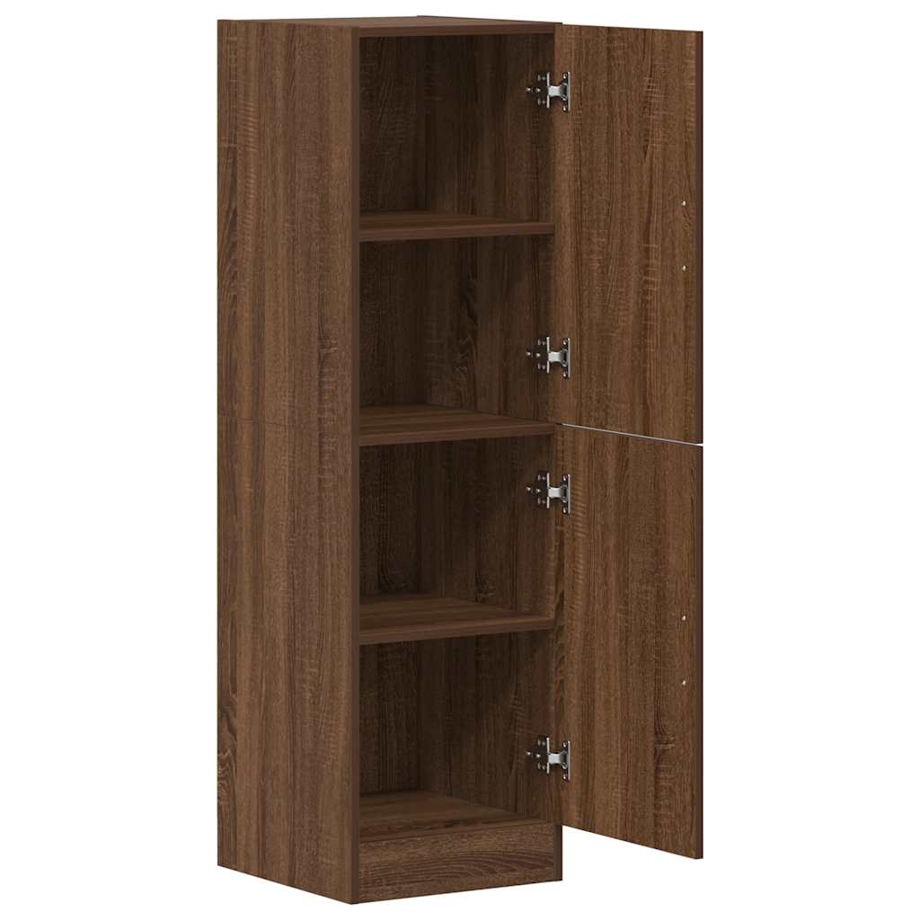 Armadietto Cucina Rovere Marrone 38x41,5x131,5 cm in Legno