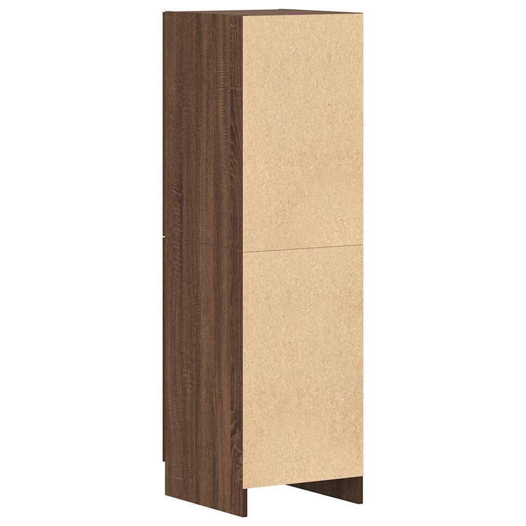 Armadietto Cucina Rovere Marrone 38x41,5x131,5 cm in Legno