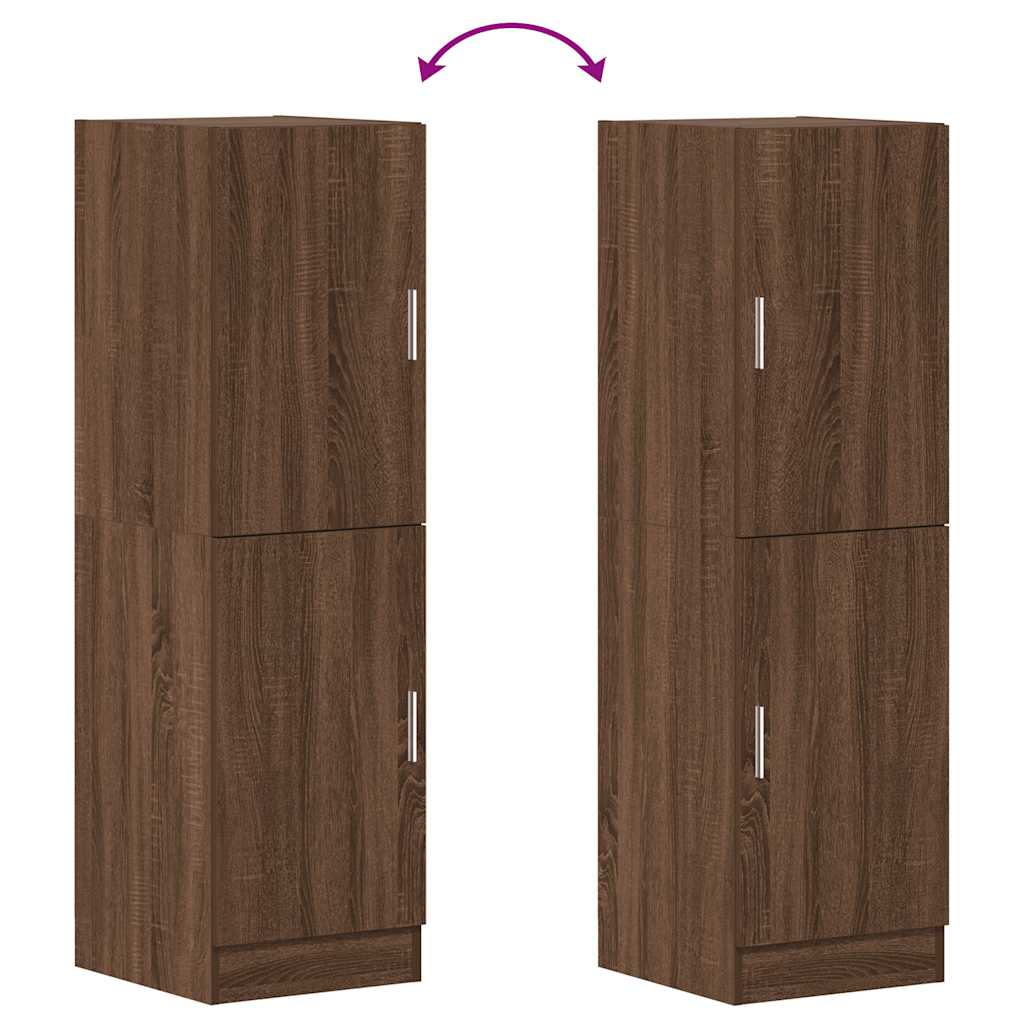 Armadietto Cucina Rovere Marrone 38x41,5x131,5 cm in Legno