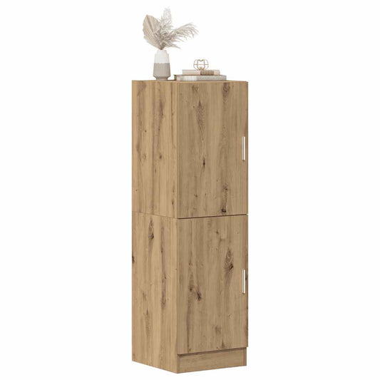 Armadietto Cucina Rovere Artigianale 38x41,5x131,5 cm in Legno - homemem39