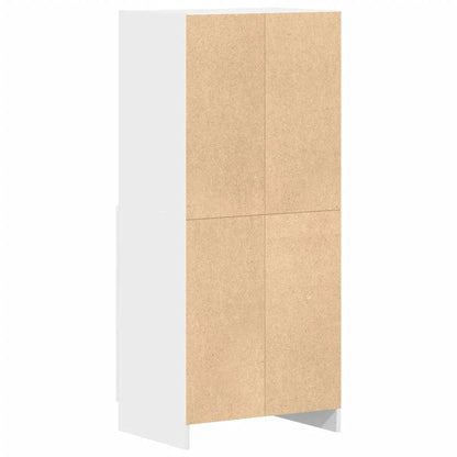 Mobile da Cucina Bianco 57x41,5x131,5 cm in Truciolato - homemem39