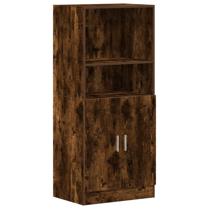 Armadietto Cucina Rovere Fumo 57x41,5x131,5 cm in Truciolato - homemem39