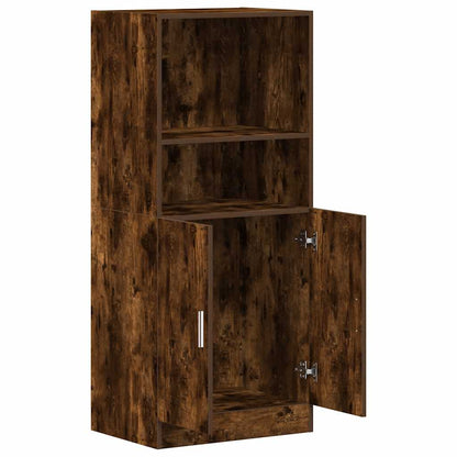 Armadietto Cucina Rovere Fumo 57x41,5x131,5 cm in Truciolato - homemem39