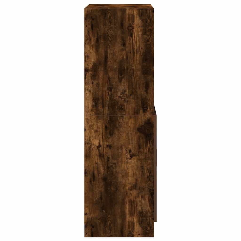 Armadietto Cucina Rovere Fumo 57x41,5x131,5 cm in Truciolato - homemem39