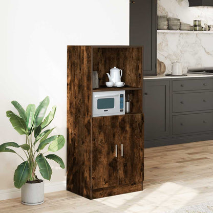 Armadietto Cucina Rovere Fumo 57x41,5x131,5 cm in Truciolato - homemem39