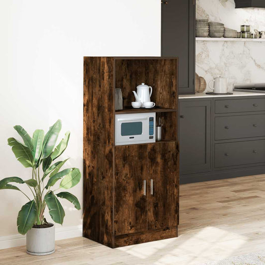 Armadietto Cucina Rovere Fumo 57x41,5x131,5 cm in Truciolato - homemem39
