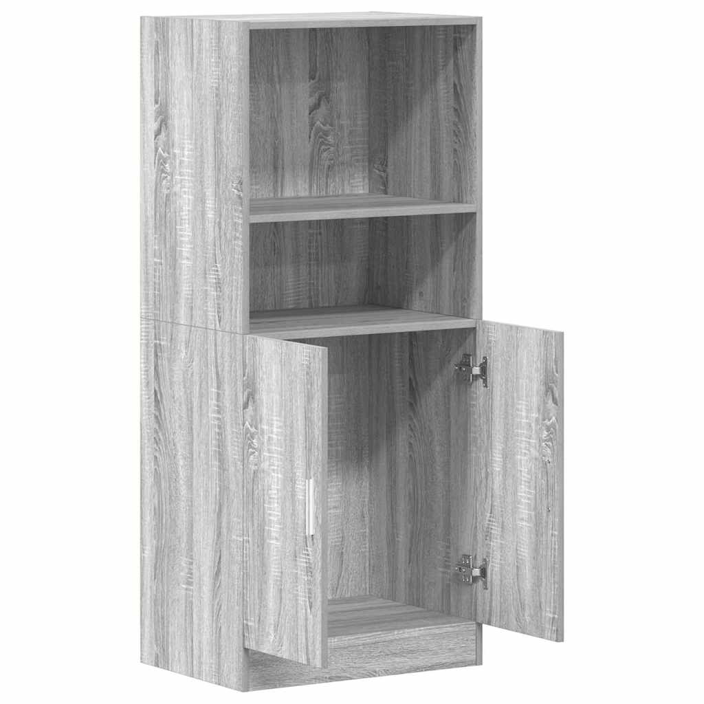 Armadietto Cucina Grigio Sonoma 57x41,5x131,5 cm in Truciolato | homemem39