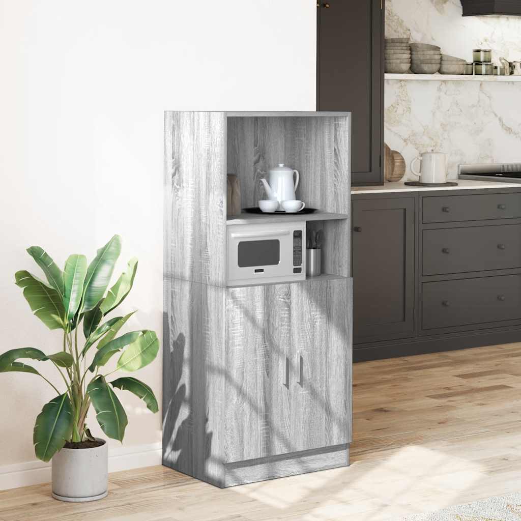 Armadietto Cucina Grigio Sonoma 57x41,5x131,5 cm in Truciolato | homemem39