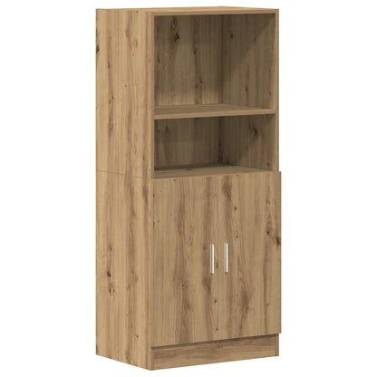 Armadietto Rovere Artigianale 57x41,5x131,5 cm in Truciolato - homemem39