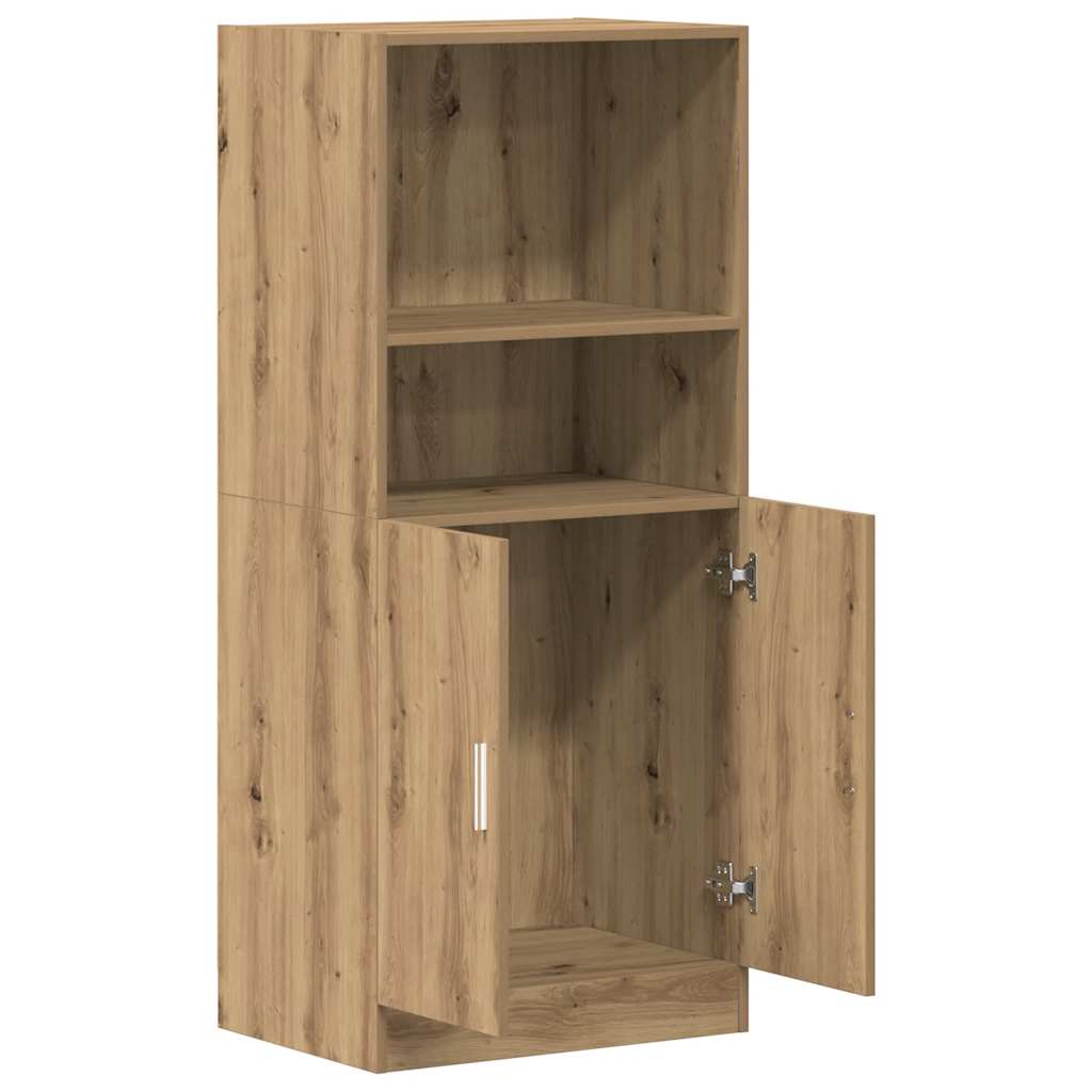 Armadietto Rovere Artigianale 57x41,5x131,5 cm in Truciolato - homemem39
