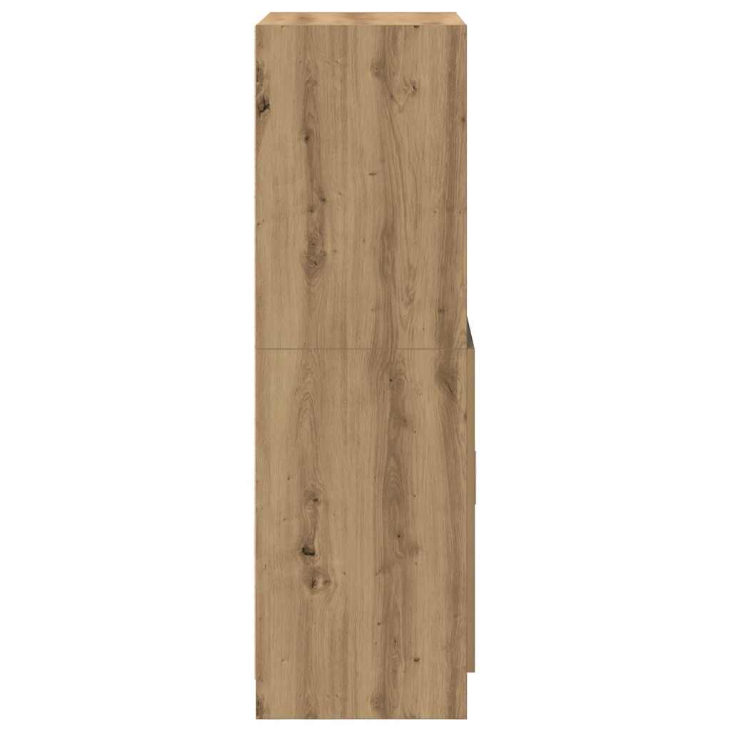 Armadietto Rovere Artigianale 57x41,5x131,5 cm in Truciolato | homemem39