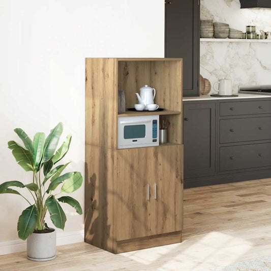 Armadietto Rovere Artigianale 57x41,5x131,5 cm in Truciolato - homemem39