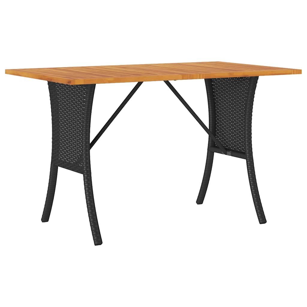 Divano da Giardino a 3 Posti Cuscini&Tavolo Nero in Polyrattan | homemem39